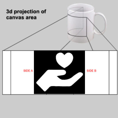 Costoflivingcrisishelp BLK Logo White Mug Thumbnail